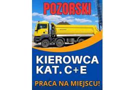 <b> CZERSK. POZORSKI. OFERTA PRACY - KIEROWCA KAT.C+E </b>