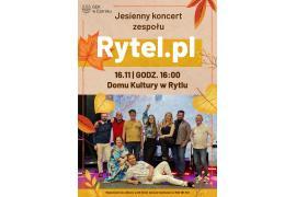 <b>GM. CZERSK. JESIENNY KONCERT ZESPOŁU RYTEL.PL – wejściówki od poniedziałku</b>