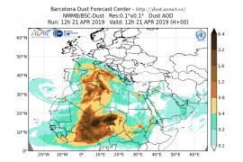 <b> Ostrzeżenia meteorologiczne: Silny wiatr, porywy do 85km/h. Pył znad Sahary</b>