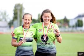 <b>Karolina Jaszczyszyn oraz Marlena Mroczyńska pochodzące z gminy Czersk zdobyły 9. tytuł Mistrzyń Polski w Rugby 7. (FOTO)</b>