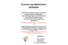 <b>Czerska Liga Badmintona 2019/2020 - zapisy</b>