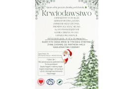 <b>GM. CZERSK. AKCJA KRWIODAWSTWA W ZS W MALACHNIE. CHOINKI DLA DARCZYŃCÓW (ZAPROSZENIE) </b>