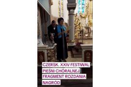 <b> CZERSK. Rozdanie nagród podczas XXIV Festiwalu Chórów w Czersku (WIDEO) </b>