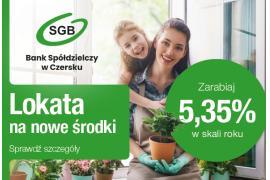 <b> BANK SPÓŁDZIELCZY W CZERSKU `Lokata na Nowe Środki` (OFERTA, KONTAKT) </b>