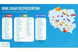 <b>Aż 11 pomorskich powiatów trafiło do stref. RAPORT WSSE – 228 przypadków w województwie, <br>m.in. 9 w pow. chojnickim </b>