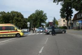 <b>Potrącenie rowerzystki w Czersku. Kobieta została zabrana do szpitala (ZDJĘCIA)</b>