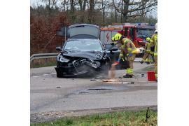 <b>AKTUALIZACJA - wstępne ustalenia policji. Zderzenie pojazdów na trasie Czersk – Śliwice. Utrudnienia w ruchu (ZDJĘCIA, WIDEO)</b>